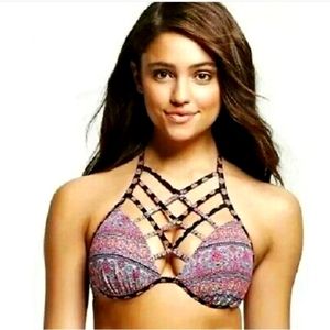 Shade & Shore 36DD Cage Bikini top NWT